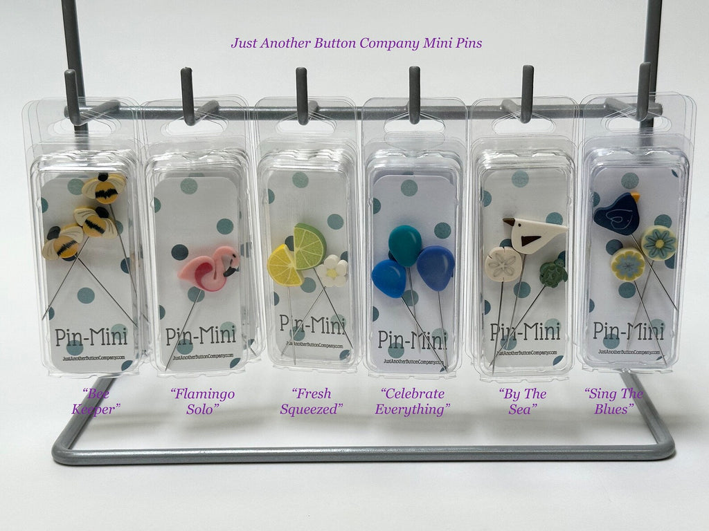 JUST ANOTHER BUTTON Company "Pin-Mini" Choose Your Style - Pins" 3-pc. Set, Pin Embellishments, Stainless Steel Pins