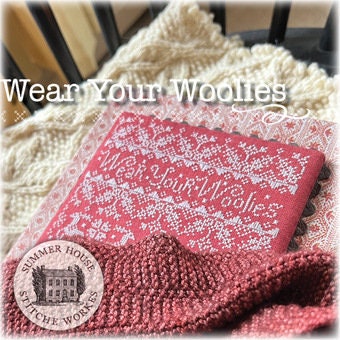 SUMMER HOUSE Stitche Workes "Wear Your Woolies" Counted Cross Stitch Pattern, Holiday Decor, Winter, Chart, Pattern Only