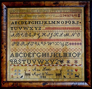 LA~D~DA "Little Annie Lewis"  Counted Cross Stitch Pattern  Chart, Sampler, Pattern Only