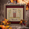 SUGAR MAPLE DESIGNS "Give Thanks" Counted Cross Stitch Pattern, Thanksgiving, Pumpkin, Autumn, Pattern Only