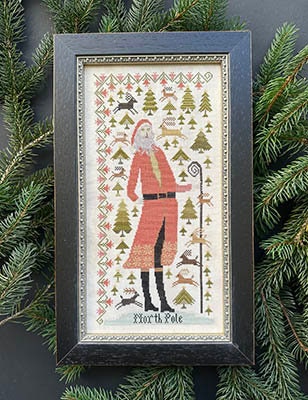 North Pole / Kathy Barrick / cross stitch chart / counted cross stitch pattern / Santa / Christmas / pattern only