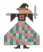 LORI HOLT "Quilted Witch Magnetic Needle Minder" Enamel Needle Minder, Lori Holt of Been In My Bonnet Co. For It's Sew Emma, Needleminder