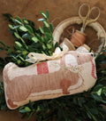 STACY NASH PRIMITIVES "Animal Crackers Series - Christmas Sausage ~ Frankie" Counted Cross Stitch Pattern, Dachshund Dog, Pattern Only