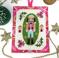 TINY MODERNIST "Nordic Nutcracker" Counted Cross Stitch Pattern, Holiday, Christmas, Ornaments, Chart, Pattern Only