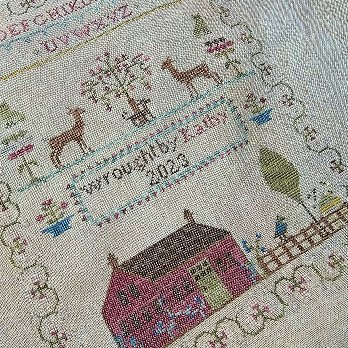 THE WISHING THORN "Kathy's Sampler 2023"  Counted Cross Stitch Pattern  Chart, Pattern Only