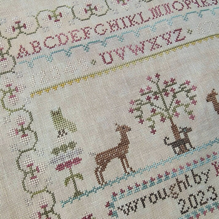 THE WISHING THORN "Kathy's Sampler 2023"  Counted Cross Stitch Pattern  Chart, Pattern Only