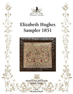 THE WISHING THORN "Elizabeth Hughes 1851"  Counted Cross Stitch Pattern  Chart, Sampler, Pattern Only
