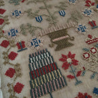 THE WISHING THORN "Elizabeth Hughes 1851"  Counted Cross Stitch Pattern  Chart, Sampler, Pattern Only