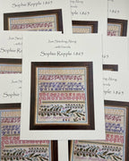 JUST STITCHING ALONG "Sophie Repple 1865" Counted Cross Stitch Pattern, Chart, Sampler, Pattern Only