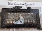 KATHY BARRICK "Good Intentions Revisited" Counted Cross Stitch Pattern, Chart, Sampler, Pattern Only