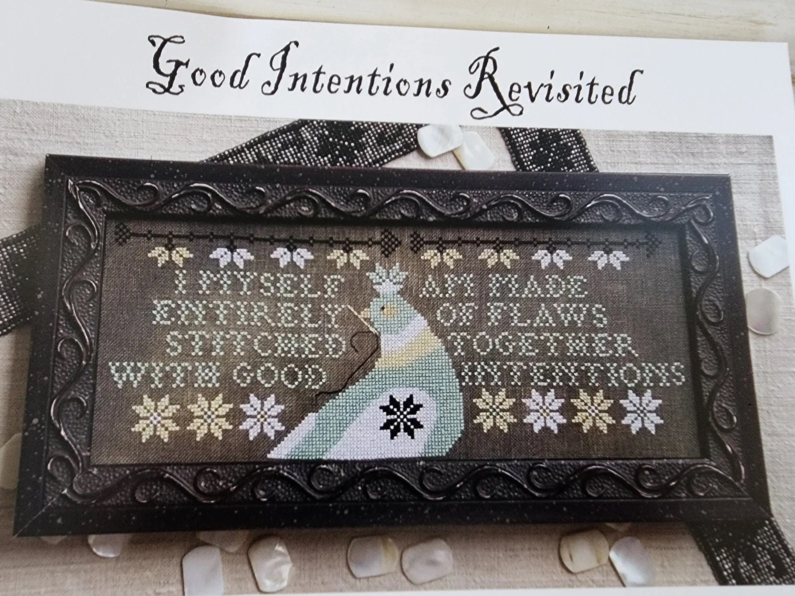 KATHY BARRICK "Good Intentions Revisited" Counted Cross Stitch Pattern, Chart, Sampler, Pattern Only