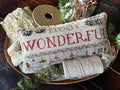 SHAKESPEARE'S PEDDLER "Most Wonderful" Counted Cross Stitch Pattern, Chart, Holidays, Christmas, Home, Pattern Only