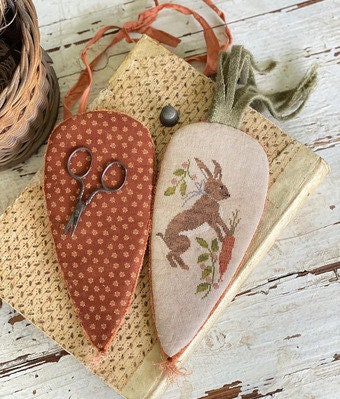 STACY NASH DESIGNS "Velvet Carrot Needle Book" Counted Cross Stitch Pattern, Nashville Needlework Market 2025, Chart, Pattern Only