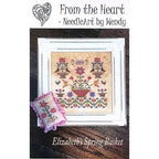 FROM THE HEART "Elizabeth's Spring Basket" Counted Cross Stitch Pattern, Sampler, Pattern Only