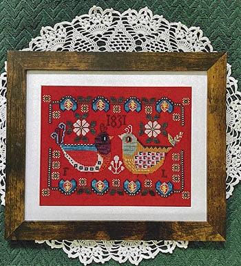 YASMIN'S MADE With LOVE "Flip And Lola 1831" Counted Cross Stitch Pattern, Chart, Two Birds, Pattern Only