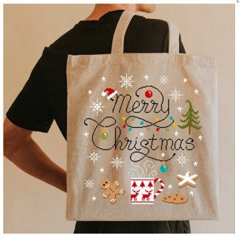 JARDIN PRIVÉ "Ambiance Noel" Counted Cross Stitch Pattern, Chart, Merry Christmas, Pattern Only