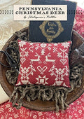 SHAKESPEARE'S PEDDLER "Pennsylvania Christmas Deer" Counted Cross Stitch Pattern, Chart, Holidays, Christmas, Home, Pattern Only