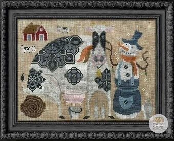 Cottage Garden Samplings "COUNTRYMAN" Cross Stitch Pattern - The Snowman Collector Series #10, Chart, Pattern Only