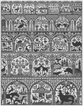 LONG DOG SAMPLERS "Saga"  Counted Cross Stitch Pattern  Mono Sampler, Pattern Only