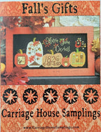 CARRIAGE HOUSE SAMPLINGS "Fall's Gifts"  Counted Cross Stitch Pattern, Chart, Pattern Only
