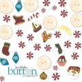 JUST ANOTHER BUTTON Company "Buttons - Jingle All The Way" Pre-Packaged Assortment of 40+ Hand-Made Buttons, Christmas, Holidays, 9340