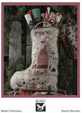 SHEPHERD'S BUSH PRINTWORKS "Marie's Stocking" Cross Stitch Pattern and Charm Pack Included, Christmas, Sampler, Pattern Only