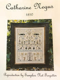 SAMPLERS NOT FORGOTTEN "Catharine Negus 1810" Counted Cross Stitch Pattern, Chart, Sampler, Pattern Only