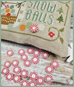 The Little Snowman! by CROCETTE A GOGO  Counted Cross Stitch Pattern + Clay Button  Christmas, Holidays, Winter, Pattern Only
