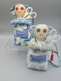 MAISON SAJOU MONKEY  French 100% Premium Cotton Fabric  Handmade in France  Scissor Holder  Kingsland Needle Art