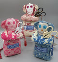 MAISON SAJOU MONKEY  French 100% Premium Cotton Fabric  Handmade in France  Scissor Holder  Kingsland Needle Art