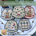 LILA'S STUDIO "Woodland Holiday"  Counted Cross Stitch Pattern  Christmas, Ornaments, Sweaters, Pattern Only
