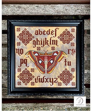YASMIN'S MADE With LOVE "Moth Quaker" Counted Cross Stitch Pattern, Chart, Pattern Only
