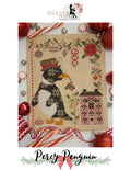 QUAINT ROSE NEEDLEARTS "Percy Penguin" Counted Cross Stitch Pattern, Sampler, Chart, Christmas, Pattern Only