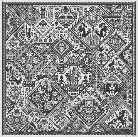 LONG DOG SAMPLERS "Act of God"  Counted Cross Stitch Pattern  Sampler, Pattern Only