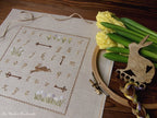 PDF INSTANT DOWNLOAD  Blue Bird Needleworks  "Spring Alphabet"  Counted Cross Stitch Pattern  Pattern Only