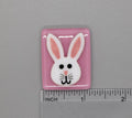 BEAU VERRE ART "Bunny Face Fused Glass Needle Minder"  Magnet  Easter Needleminder  One-of-a-Kind, Handcrafted with Love by Kelly