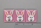 BEAU VERRE ART "Bunny Face Fused Glass Needle Minder"  Magnet  Easter Needleminder  One-of-a-Kind, Handcrafted with Love by Kelly
