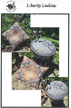 Running with Needles & Scissors "Liberty Ladies"  Counted Cross Stitch Pattern  Pin Cushions  Pattern Only