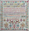 Reflets de Soie ~ Germaine Villeret 1925 ~ Counted Cross Stitch Pattern, Chart, Antique French Sampler Reproduction, Pattern Only