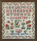 Reflets de Soie ~ Leontine Breton 1932 ~ Counted Cross Stitch Pattern, Chart, Antique French Sampler Reproduction, Pattern Only