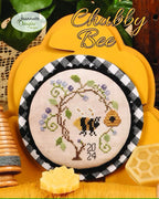 JEANNETTE DOUGLAS DESIGNS "Chubby Bee", Nashville Needlework Market 2024" Counted Cross Stitch Pattern, Chart, Pattern Only