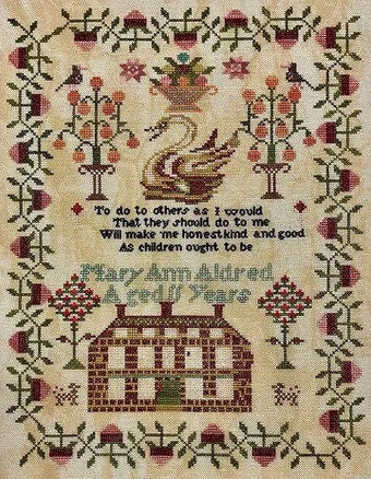 NEEDLEWORK PRESS "Mary Ann Aldred Sampler" Counted Cross Stitch Pattern, NeedleWorkPress, Nashville Market 2024, Pattern Only