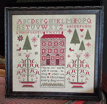 SAMPLERS NOT FORGOTTEN "Peace on Earth" Counted Cross Stitch Pattern, Chart, Sampler, Pattern Only