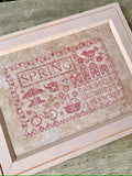 BLUEBERRY RIDGE DESIGNS "Sampler Seasons: Spring" Counted Cross Stitch Pattern, Chart, Nashville Needlework Market 2024, Pattern Only