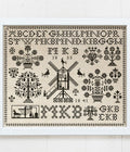 MODERN FOLK EMBROIDERY "Martje Klaassens Boerema, 1833 and 1841  A Groningen Sampler" Counted Cross Stitch Pattern, Chart, Pattern Only