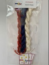 ERIN ELIZABETH DESIGNS "Stars & Stripes" Counted Cross Stitch Pattern with Silk Pack, Erin Elizabeth, Chart, 2024 Nashville Market Release