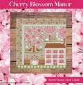 SHANNON CHRISTINE DESIGNS "Cherry Blossom Manor" Counted Cross Stitch Pattern, Chart, 2024 Nashville Market Release