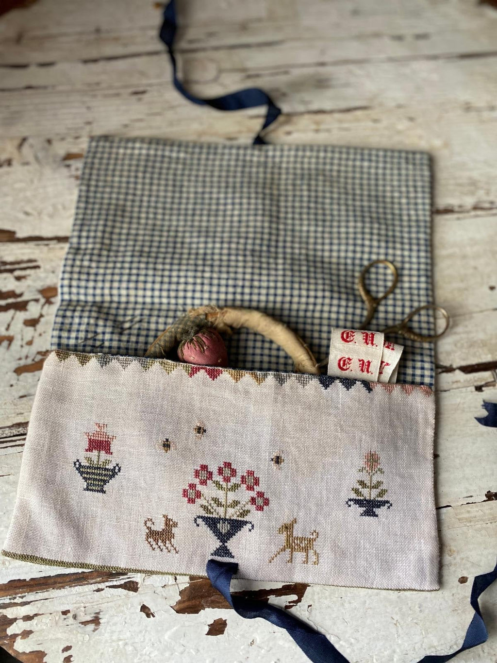STACY NASH DESIGNS "The Federal Sampler Sewing Bag" Counted Cross Stitch Pattern, Chart, Nashville Needlework Market 2024, Pattern Only