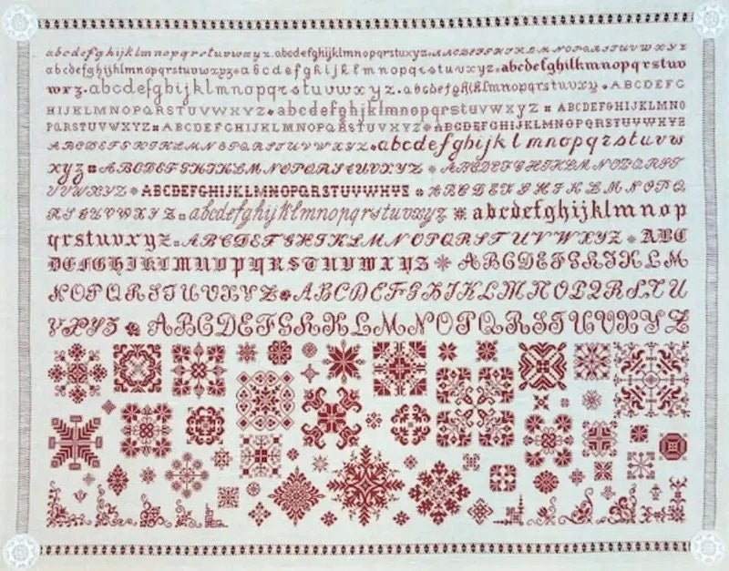 Reflets de Soie ~ Passion ~ Counted Cross Stitch Pattern, Chart, Antique French Sampler, Pattern Only