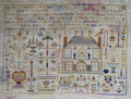 Reflets de Soie ~ Eugenie Eudocxie Duval 1860 ~ Counted Cross Stitch Pattern, Chart, Antique French Sampler Reproduction, Pattern Only